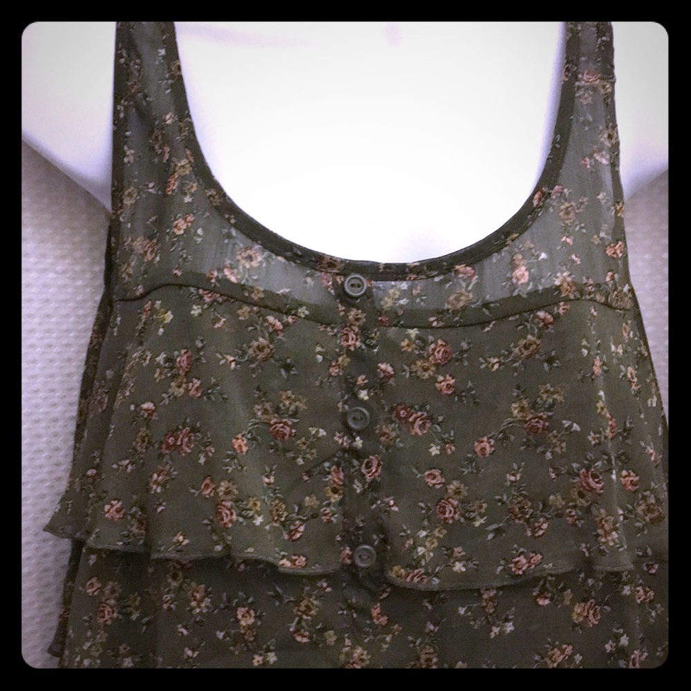 Sheer print top